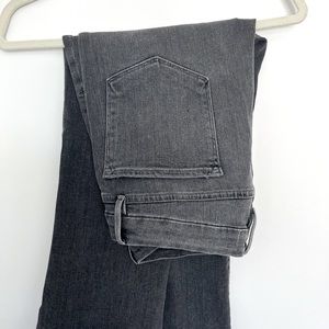 Frame Le Crop Mini Boot Jean - High Rise- Gray Wash - Black Accent : Size 33